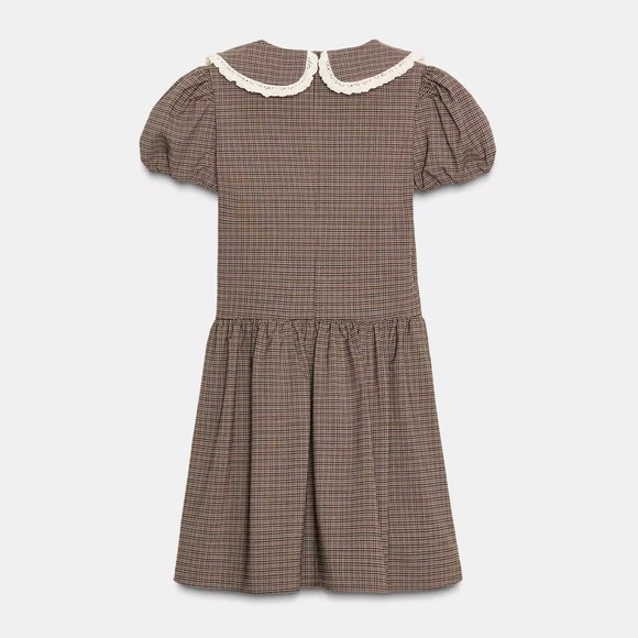 NWT ZARA PLAID PETER PAN COLLAR DRESS SIZE XS - Picture 8 of 10